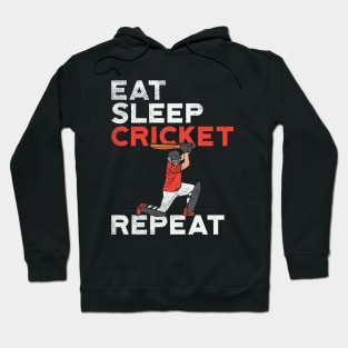 Eat Sleep Cricket Repeat Hoodie